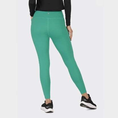 BlissClub Women The Ultimate Skinny Fit High Rise Leggings|Leggings for Women|High-Waist|Ankle Length|4 Pockets|Squat-Proof,Gree