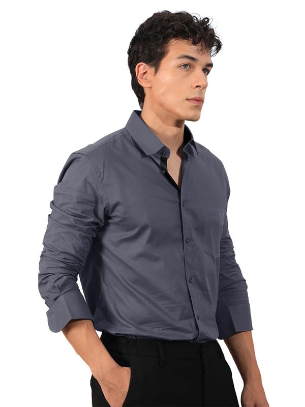 Pinkmint Shirt for Men ll Cotton & Popcron Style Shirt ll All Day Wear Mens Shirt (Pack of 2)