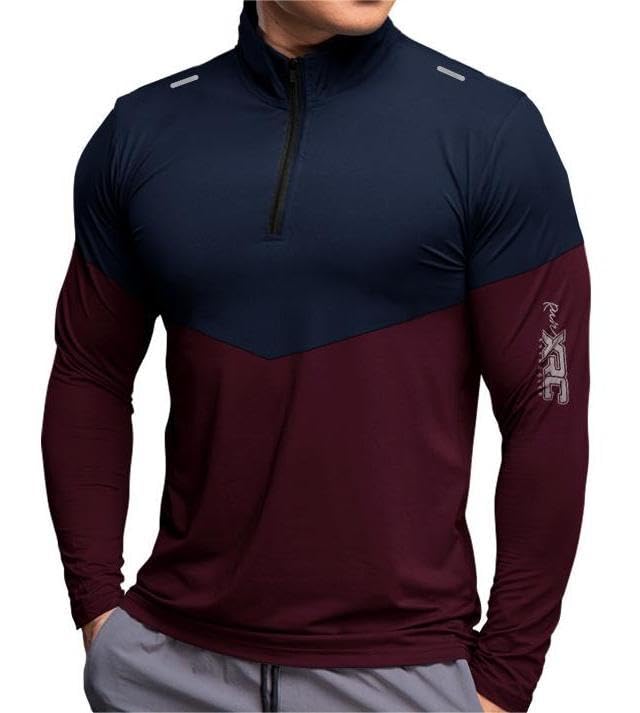 Noble Monk MenS Active Wear Regular Fit T Shirt |Full Sleeves |Casual T-Shirt For Men