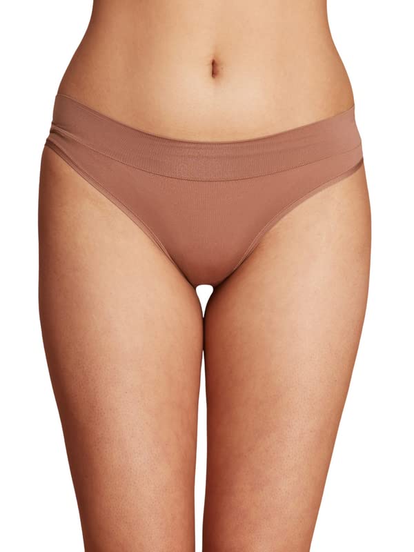 NYKD Ultra-Comfortable and Flexible Everyday Stretch Panties with No Waistband Marks | Nylon | Full Coverage | Mid Waist | Solid