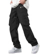 Noble Monk MenS Cargo Pant | Drawstring | Solid Cargo | Multi Pockets Trackpant