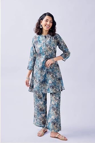 Toochki Kurti Set for Women | Cotton Ethnic Kurti Set for Women | Two Piece Ethnic Kurti Set | Kurti Set | Kurti Set Without Dupatta for Women | Kurti Set for Women Latest | Printed Kurti Set