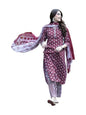 Pinkmint Salwar Suit For Women Cotton Flower Printed Kurta & Straight Pant With Dupatta