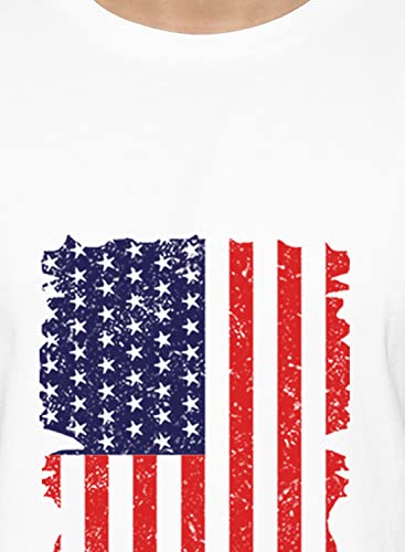 ADRO Men's USA Printed Cotton T-Shirt (RN22-2-USS-WH_White)