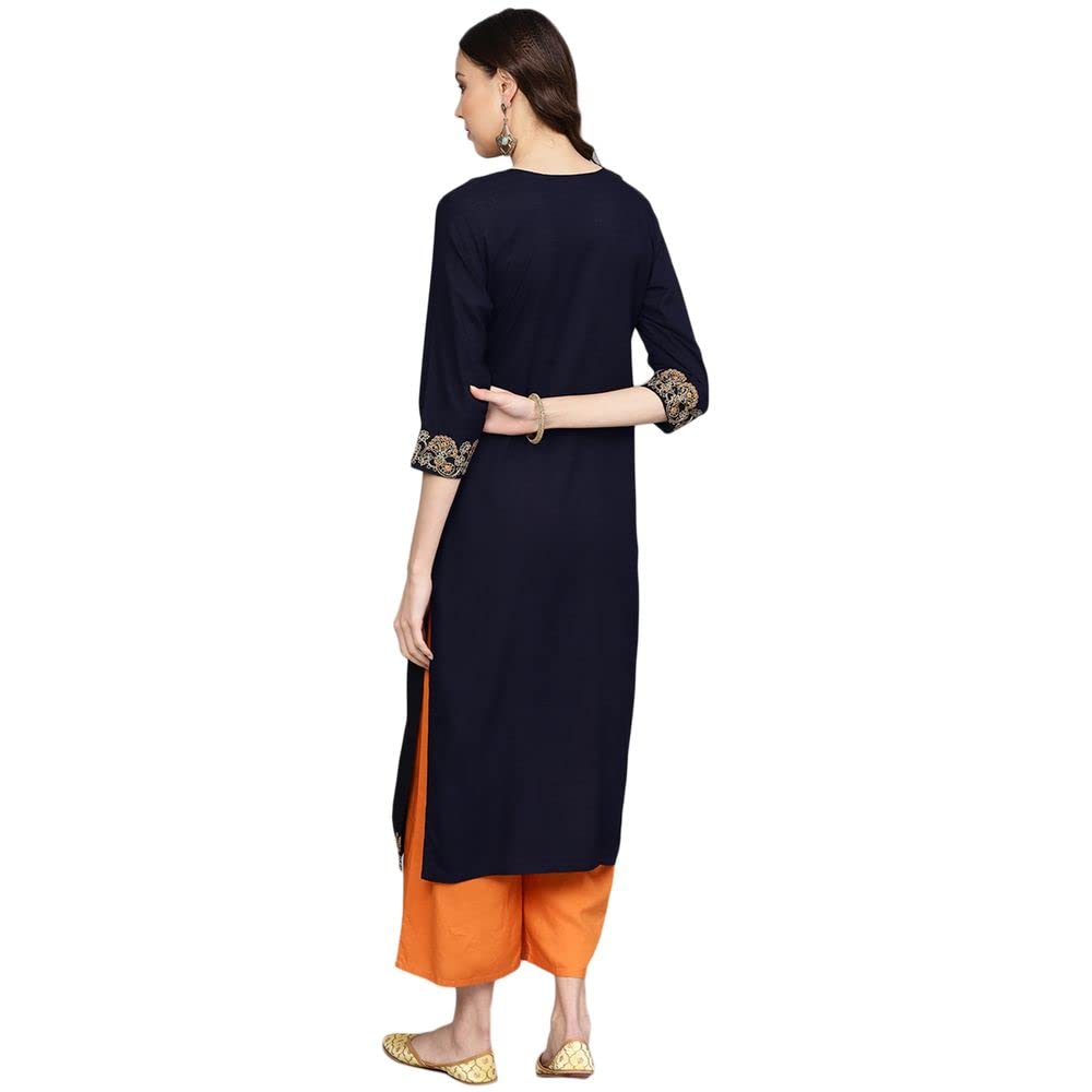 anubhutee Women's Rayon Regular Kurta