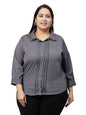 Style Quotient Women Grey Classic Opaque Formal Shirt