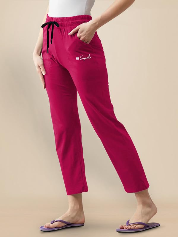 Pinkmint Cotton Style Pyjamas for Women Combo l Stylish Side 2 Pockets l Gym Wear l Comfortable Track Pant