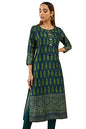 Soch Women's Satin Printed Regular Dress Shirt