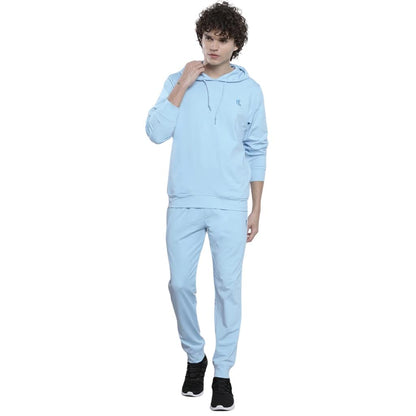 The Indian Garage Co Mens Regular Fit Polyester Spandex Placement Print Hooded Sweatshirt And Jogger