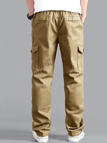 Tagas Men Cotton Cargo Trouser ||MenS Relaxed Fit Cargo|| MenS Multi Pocket Cargos Pants||Mc-16 Khakhi