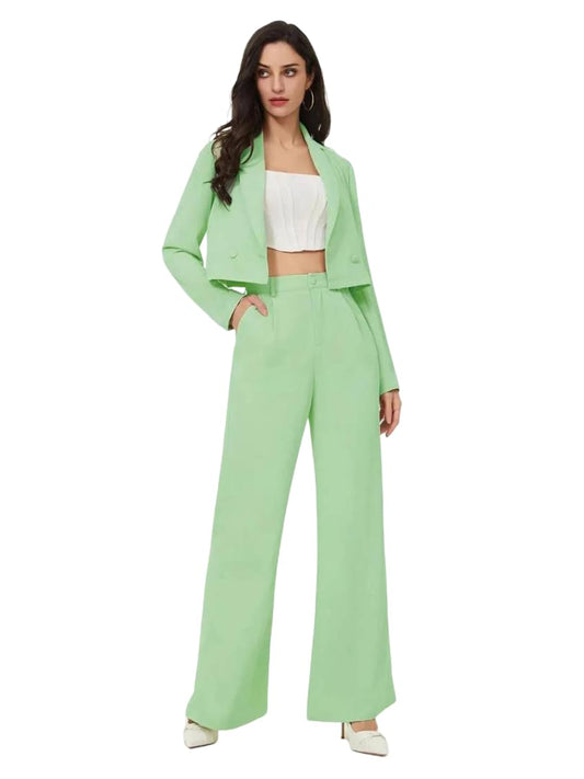 Kotty WomenS Co-Ords Solid Dress Set Light Green