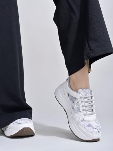 Shoetopia WomenS Flat Sneakers Grey