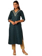 Libas Women's Silk Blend Straight Kurta