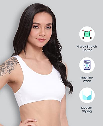 Lyra 541 Premium Cotton Non-Padded Beginners Bra For Women