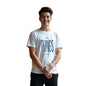 Nobero MenS Letter Print Regular Fit T-Shirt (1M-Twts-C0561-Wr_White