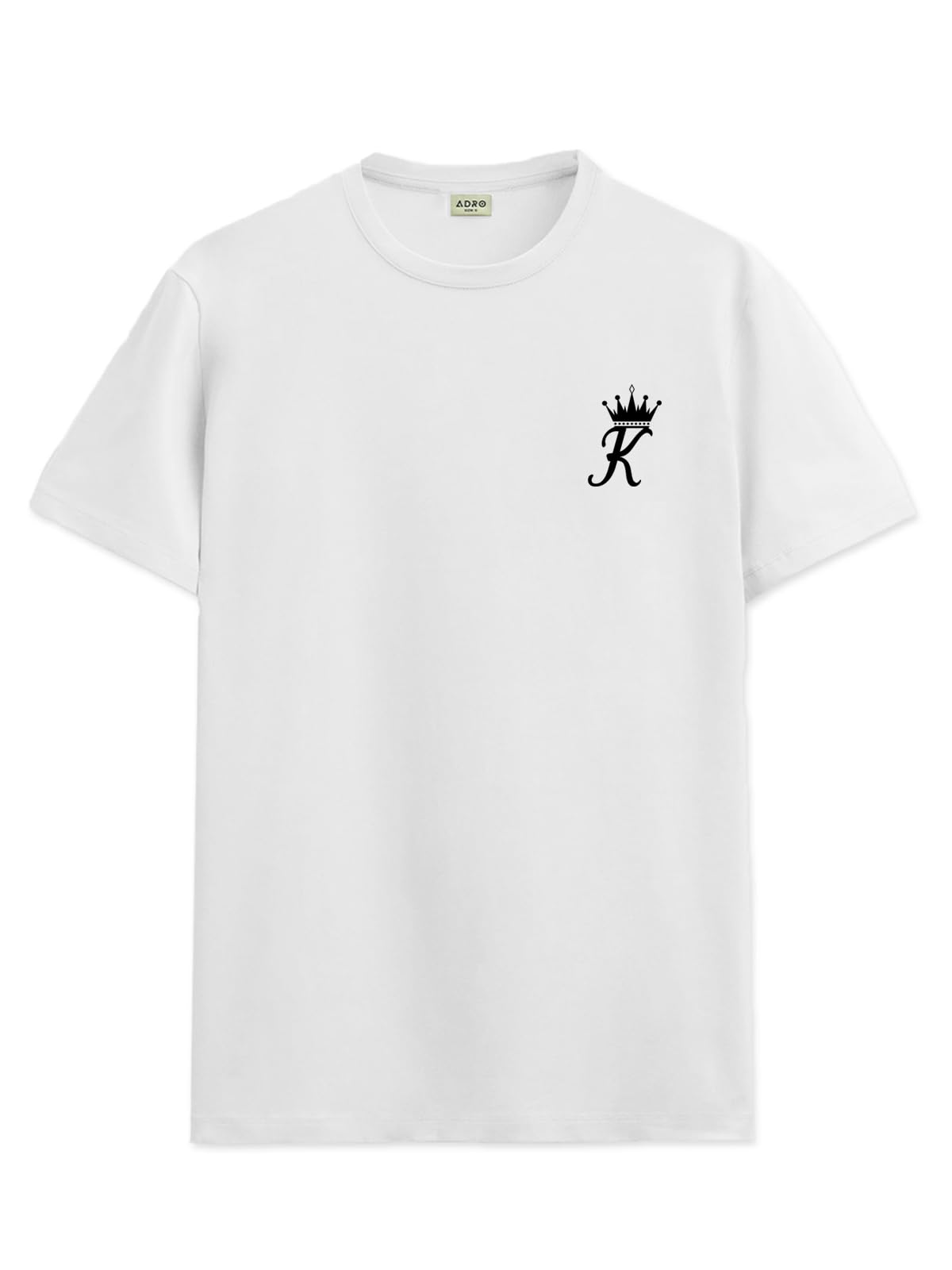 ADRO T-Shirts for MenChest Printed T-Shirt for MenCotton Tshirt for Men|RN24-STICK-KK-WH