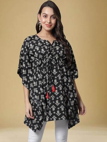 Tee Projekt Casual Crepe Kimino Sleeves WomenS Kaftan Dress Ll Elegant Casual & Everyday Kurta (Pack Of 3)