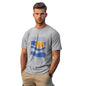 Nobero MenS Graphic Print Regular Fit T-Shirt (1M-Twts-C0696_Grey Melange
