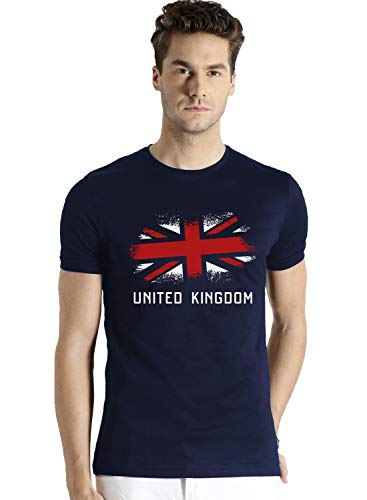 ADRO Men's Regular Fit T-Shirt (RNR-M-UNK-NB_Navy_XL)