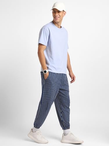 Nobero MenS Solid Oversized Fit T-Shirt (1M-Twts-R0039_Heather