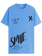 ADRO Mens Smile Printed Cotton T-Shirt_RN24-L2-SMILE-SK-XL Sky Blue