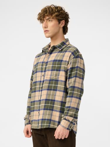 The Souled Store Plaid Shirt: Mustard Men And Boys Long Sleeves Collared Neck Button Front Regular Fit Cotton Utility Shirts