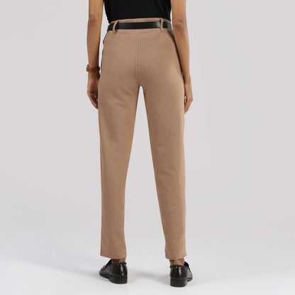 BlissClub Work-to-Wine Twill Straight Pants, Twill Pattern, Cotton Pants, Breathable and Stretchy