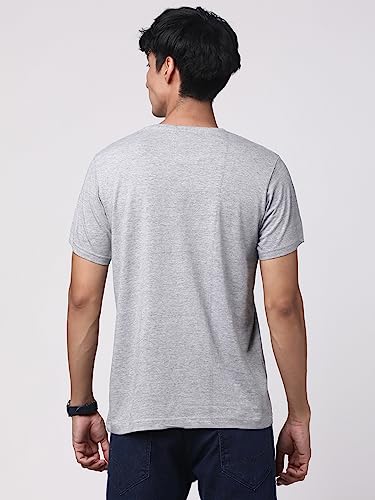 ADRO Men's Regular Fit T-Shirt (RNR-M-AME-GR)