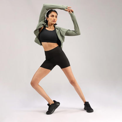 BlissClub Ultimate Shorties Lite | Gym Shorts for Women Workout, Sports Shorts, Swim Shorts and Shapewear for Tummy | High Waist