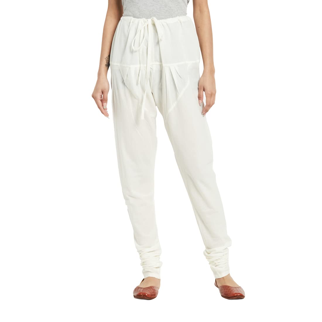 Fabindia Women Cambric Regular Churidar Cotton_L Off White