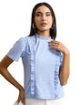 Ketch WomenS Regular Fit Tops (Khtp000477_Blue