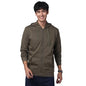 ADRO Mens Cotton Solid Zipper Hoodie Sweatshirts (ZH23-PLN-OL_Olive_XL)