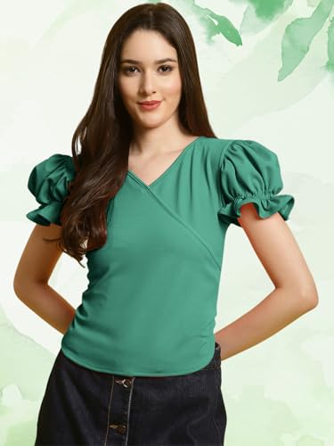 Tee Projekt Womens Solid Polyester T-Shirt for Women || Regular Wear || T-Shirt for Women ||Combo || Western T Shirts (Pack of 2