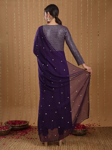ANNI DESIGNER Women Viscose Rayon Kurta Pant with Dupatta Set