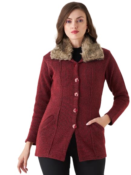 PIVL Women Maroon Sweater for Winter||Winterwear||