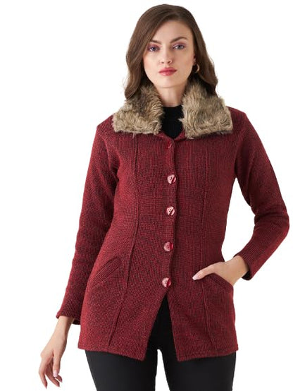 PIVL Women Maroon Sweater for Winter||Winterwear||