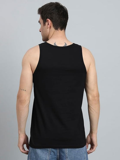 Peppyzone Mens Regular Fit Vest (TT-Trendy 56-60_Black2