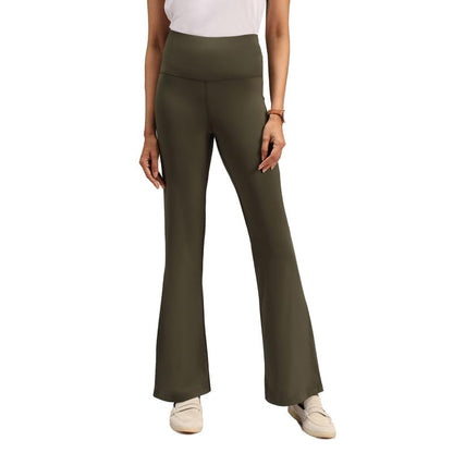BlissClub Ultimate Flare Pants Lite for Women Above 55 ft Tall | High Waist Trousers and Formal Pants for Office wear | Comfort