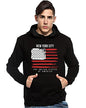 ADRO Men's Cotton Neck Hooded Sweatshirt (H21-M-NWW-BL_Black_XL)