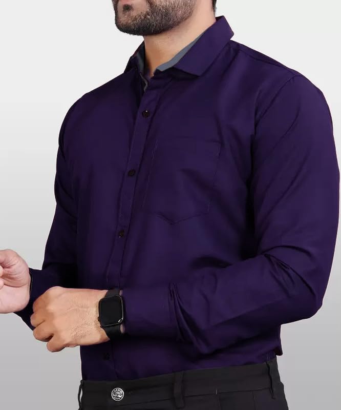 Tee Projekt Casual Cotton Long Sleeve Shirt for Men Formal Wear Regular Wear