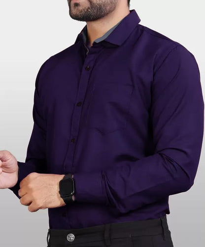 Tee Projekt Casual Cotton Long Sleeve Shirt for Men Formal Wear Regular Wear