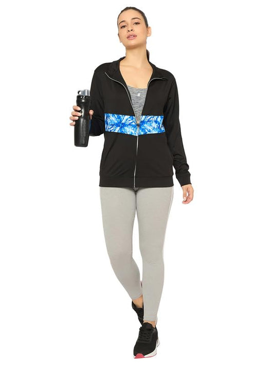Clovia WomenS Comfort Fit Active Jacket (At0191P03_Blue_Xl)