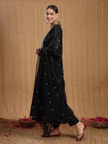 ANNI DESIGNER Women Viscose Rayon Kurta Pant with Dupatta Set