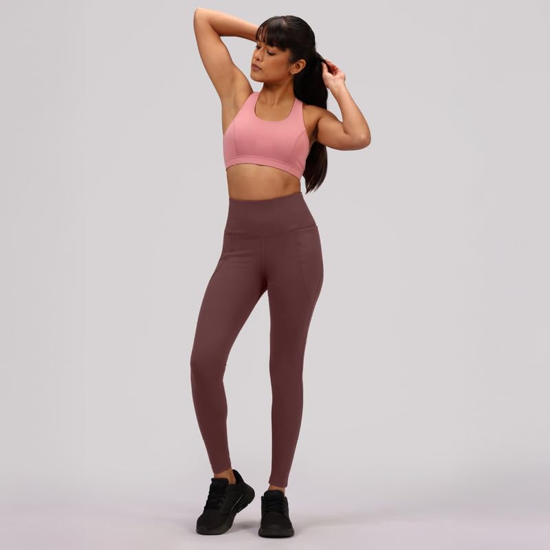 BlissClub Womens Ultimate Leggings Barkha Brown Caramel