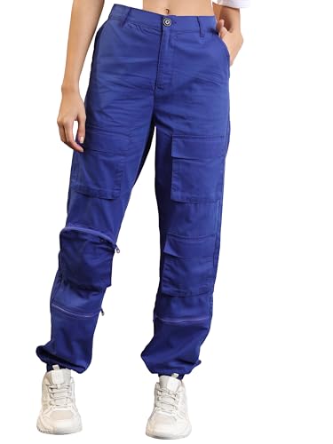 Ketch WomenS Regular Casual Pants (Khtr000410_Blue