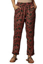 Folksong Strechable Straight Pants for Women | Trousers for Women | W for Woman