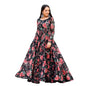 Toochki Gown For Women Wedding | One Piece Dress For Womens Long | Maxi Dresses | Ethnic Black Gowns | Anarakali Suit | Floral P