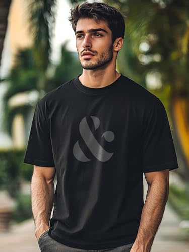 Nobero MenS Graphic Print Regular Fit T-Shirt (1M-Twts-C0641_Black