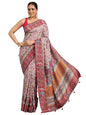 Libas Womens Printed Silk Blend Saree With Blouse Piece
