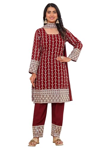 Fashion Basket Georgette Kurta Set With Duptta And Bottom For Women